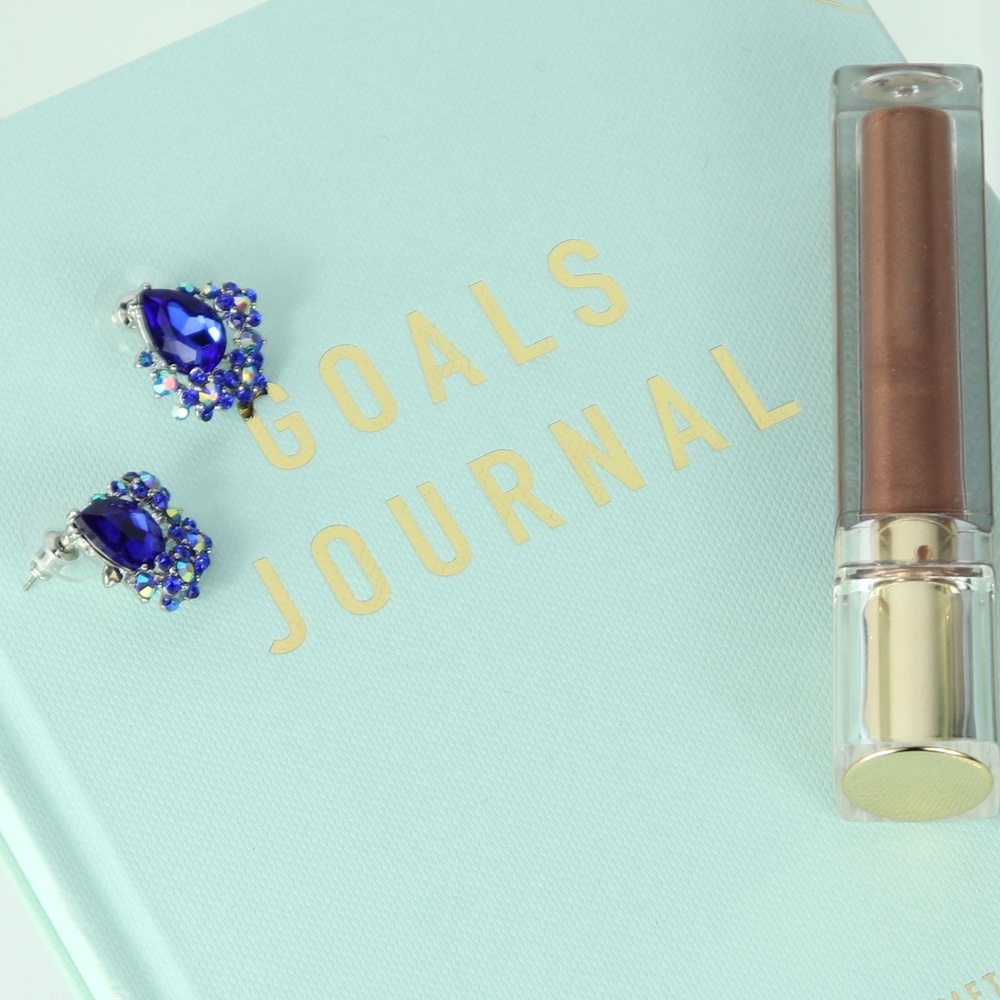 Crystal Sapphire statement earrings